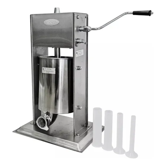 Embutidora Manual 10l Industrial Salchicha Chorizo Acero