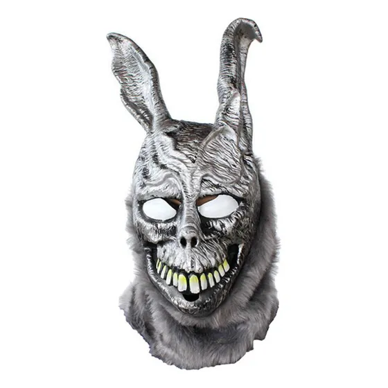 Mal Coelho De Prata Halloween Látex Capa De Cabeça