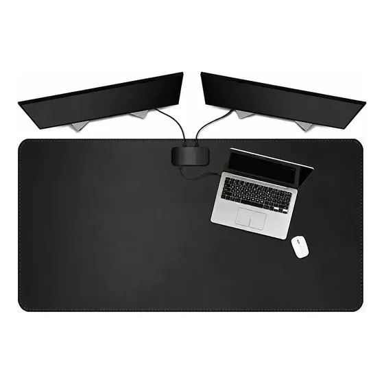 Tapete Couro Mesa Escritório 90x40 Deskpad Extra Grande
