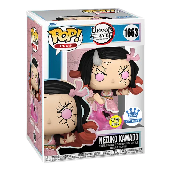 Figura de acción Nezuko Kamado #1663 Glow Funkoshop de Funko Animation
