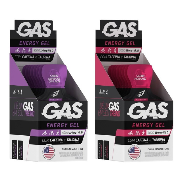 Kit 2x Caixas Gas Energy Gel 20 Sachês Ciclismo Bodyaction Kit 2x Caixas Gas Energy Gel 20 Sachês Ciclismo Bodyaction