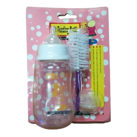 Tetero Cachorros 120 Ml Con Cepillo Y Chupa Extra