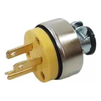 Enchufe Macho De Goma 2p+t 15a*110v
