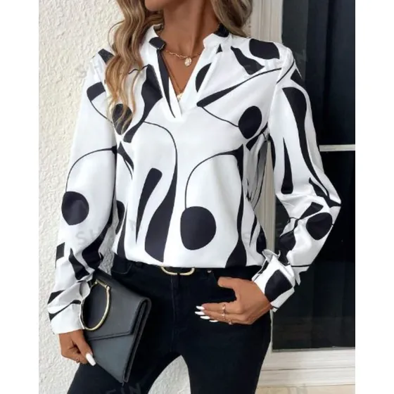 Blusa De Manga Larga Con Estampado Own Uruguay