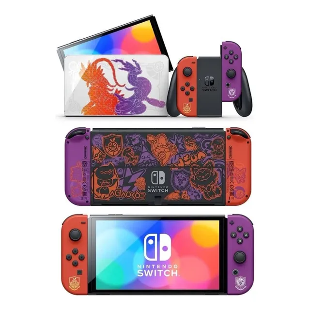 Nintendo Switch Oled Edicion Pokemon + Protector