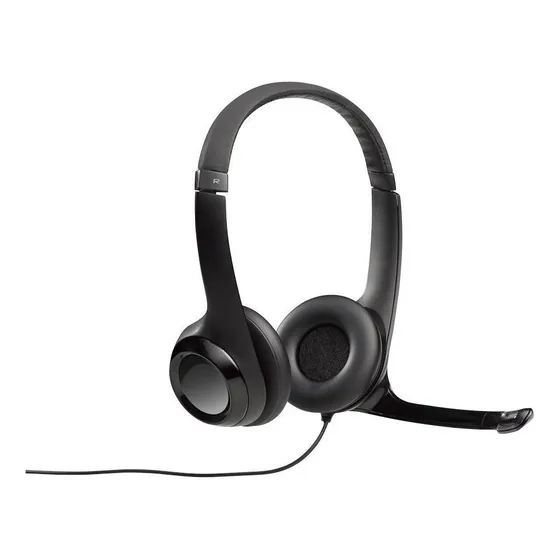 Headset com fio USB Logitech H390 Preto