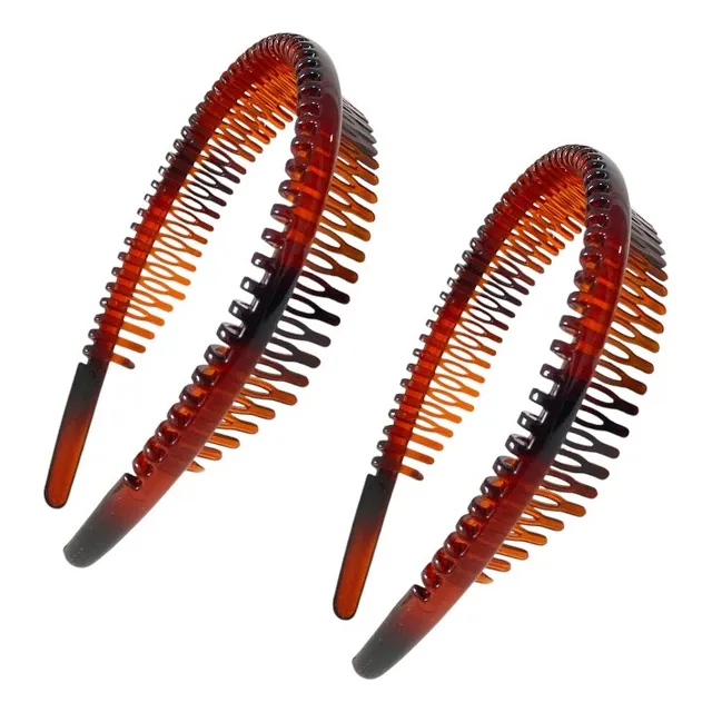 Diadema X 2 Unid Balaca Cabello De Carey Sintético Cintillo