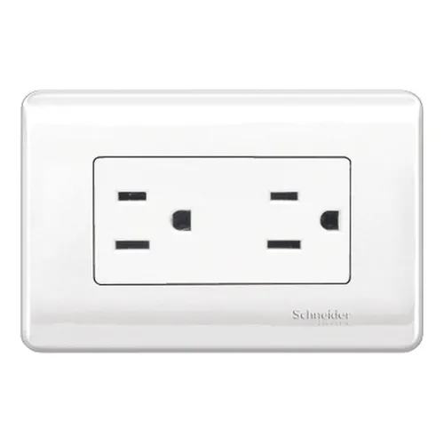 Tomacorriente Doble Genesis 2p+t 15 A 125 V Blanco