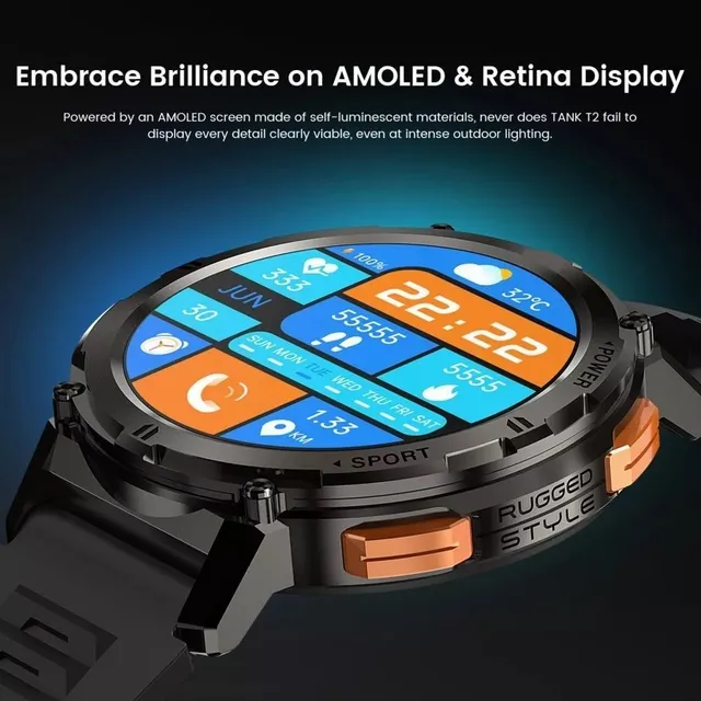 Reloj Inteligente Kospet Tank T2 Certificación Militar