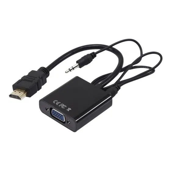 Cable Convertidor De Hdmi A Vga Video Con Salida Stereo 8694