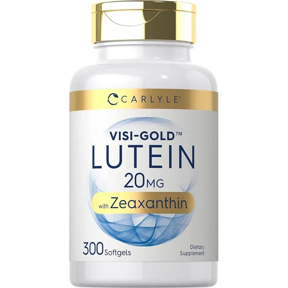 Luteina 20mg Con Zeaxantina Carlyle 300 Softgels Eeuu Sabor Sin Sabor