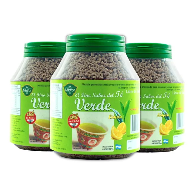 Té Granulado Te Verde Con Limon Coalsur 360 Grs - 3 Unidades