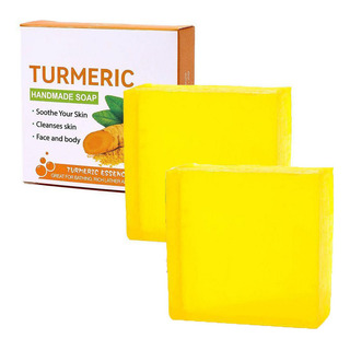 Jabón De Cúrcuma Blanqueador De Piel Aclarador De Acné Jabón De Cúrcuma Blanqueador De Piel Aclarador De Acné
