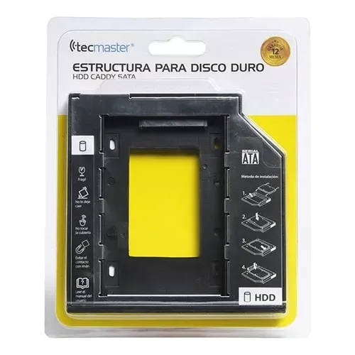 Caddy Adaptador 2.5  9.5mm Disco Duro Sata Ssd Hdd Tecmaster