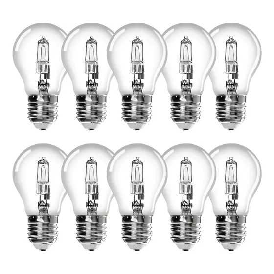 Kit 10 Lâmpada Halógena Incandescente Econômica 100w=150 E27