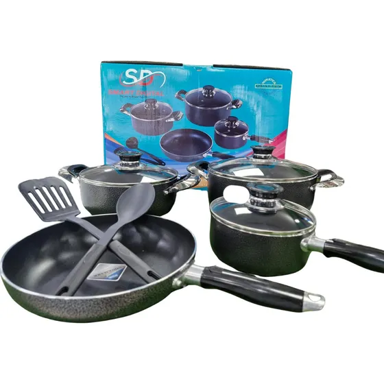 Set De 9 Piezas De Ollas De Cocina - Smart Digital