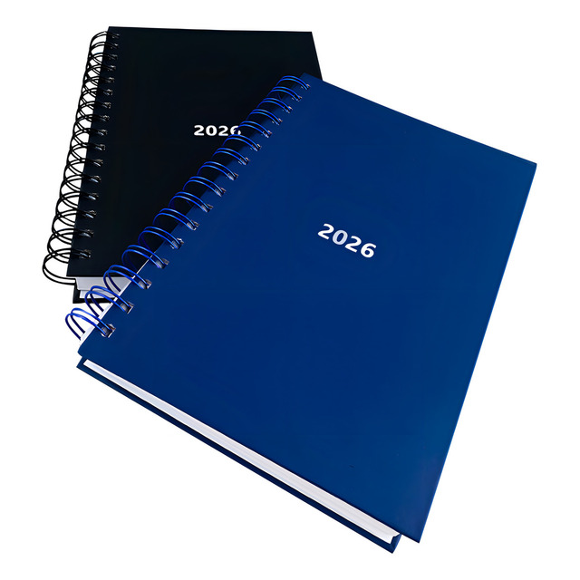 Agenda 2026 Diária Capa Dura Espiral A5 168 Folhas Azul 2026 Agenda 2026 Diária Capa Dura Espiral A5 168 Folhas Azul 2026