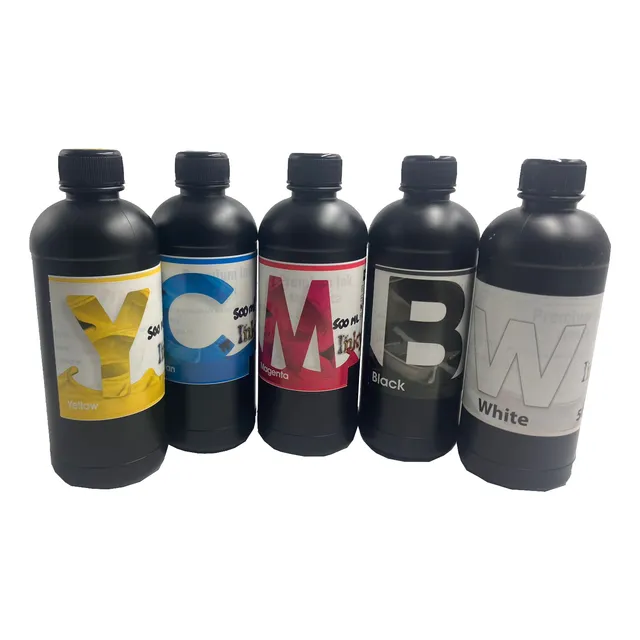 Tinta 500 Ml Uv Bk/c/m/y/bk Para Xp600 Tx800 I3200 Dx5 Etc.