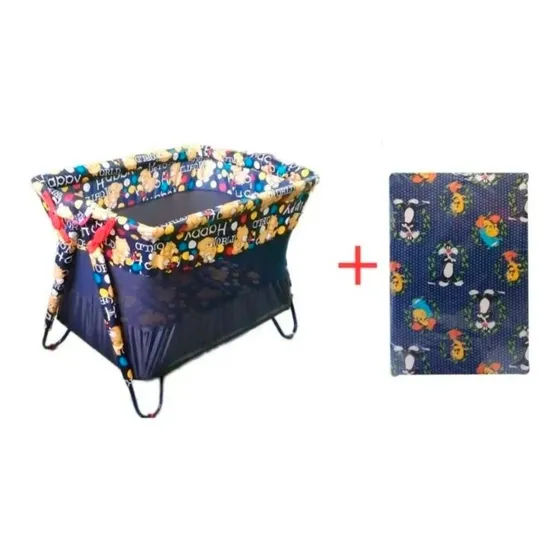 Cuna Corral Para Bebe Economico 2do Nivel Toldillo+colchonet