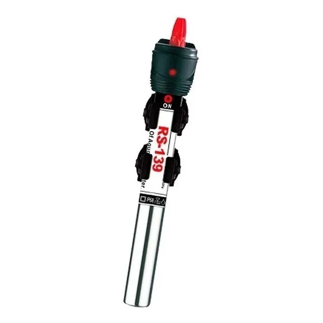 Calefactor De Agua Corto Rs 25w 50w Acero Hidroponia Pecera