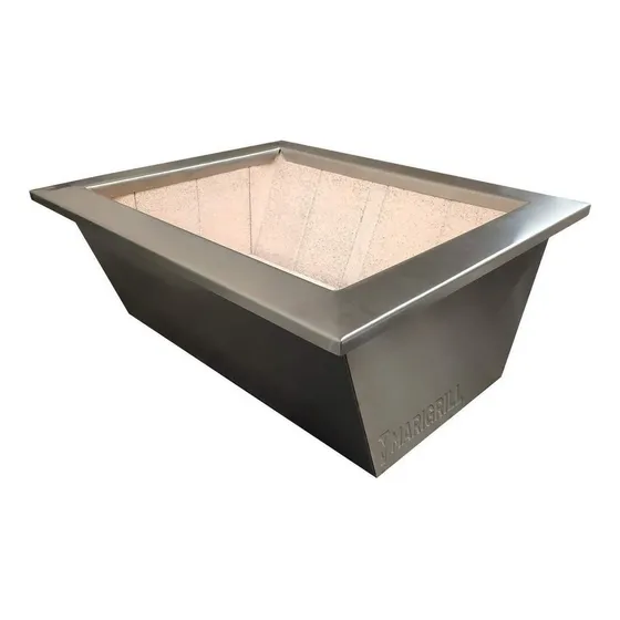 Braseiro Aço Inox Com Isolamento Térmico Marivent Marigrill 60 cm x 50 cm