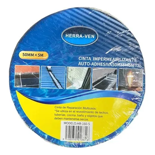 Cinta De Butilo Sellador De Goteras Y Grietas 5cm X 5mts
