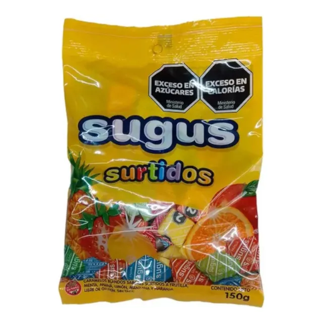 Caramelos Masticables Surtidos Sugus Sin Gluten 150 Gramos