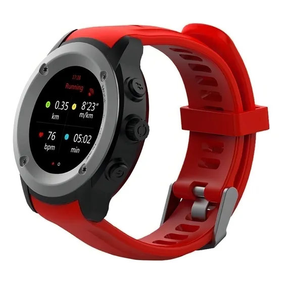 Reloj Smartwachth Ghia Draco Con pulso cardiaco Bluetooth GPS Podómetro Color Rojo