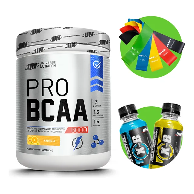 Aminoacidos Pro Bcaa 500gr Naranja Un + Regalo 01