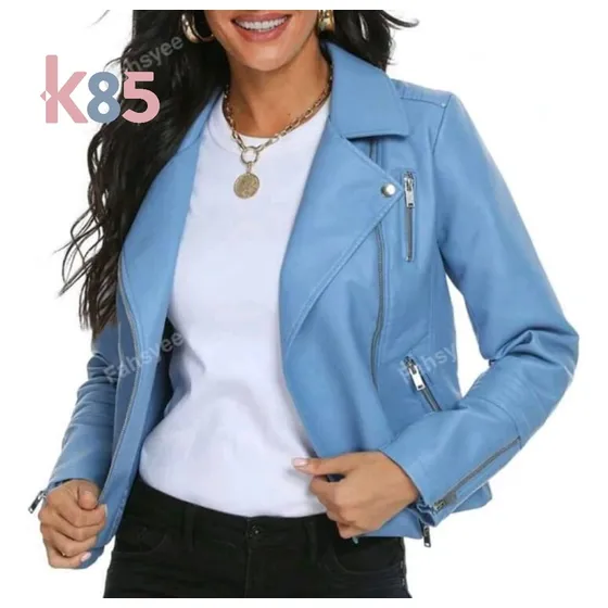 Chaqueta Cuero Sintético De Dama