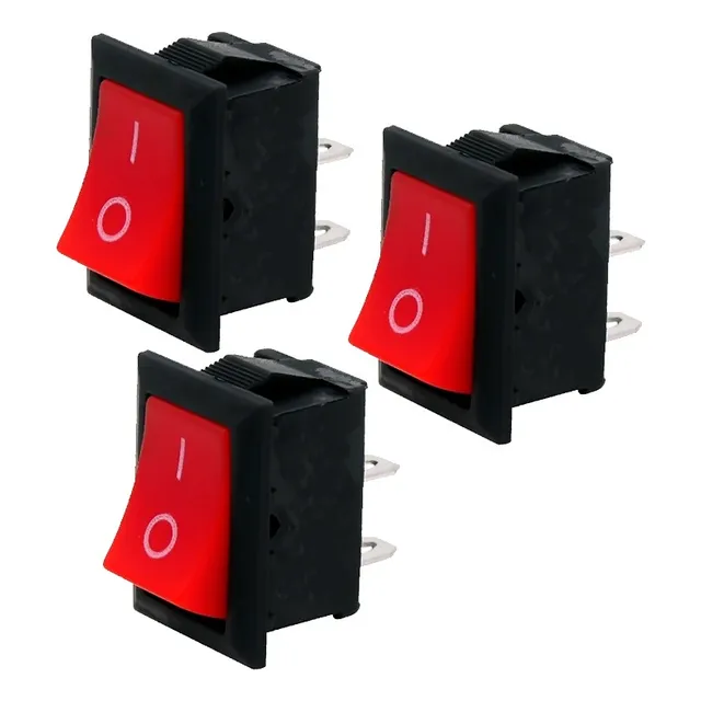 Mgsystem Juego De 3 Mini Interruptores Kcd11 3a 250v 10x15mm