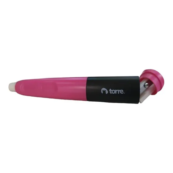 Goma Lápiz + Sacapunta Con Depósito Rosado Torre