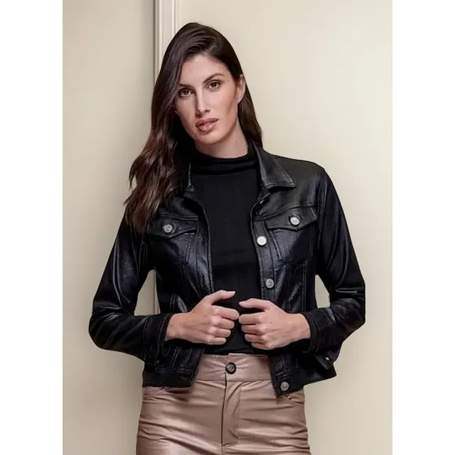 Campera Fidelidad Mirta Armesto Cuero Ecologico