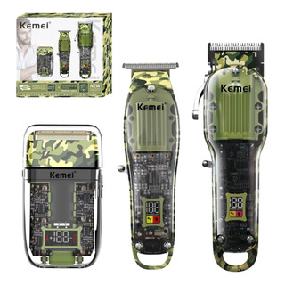 Combo Kemei Militar Km-2379 Cortadora Perfiladora Rasuradora Combo Kemei Militar Km-2379 Cortadora Perfiladora Rasuradora