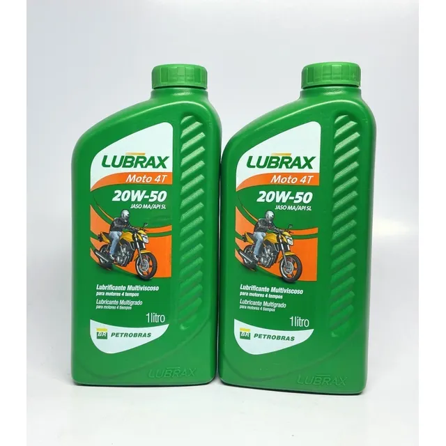 Aceite para motor Lubrax mineral 20W-50 para moto/cuatriciclo de 1 unidad x 1L