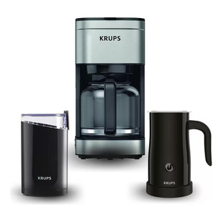 Cafetera Molino Y Espumador Krups Filtro Lavable Km203d50m01 Color Negro/gris Cafetera Molino Y Espumador Krups Filtro Lavable Km203d50m01 Color Negro/gris