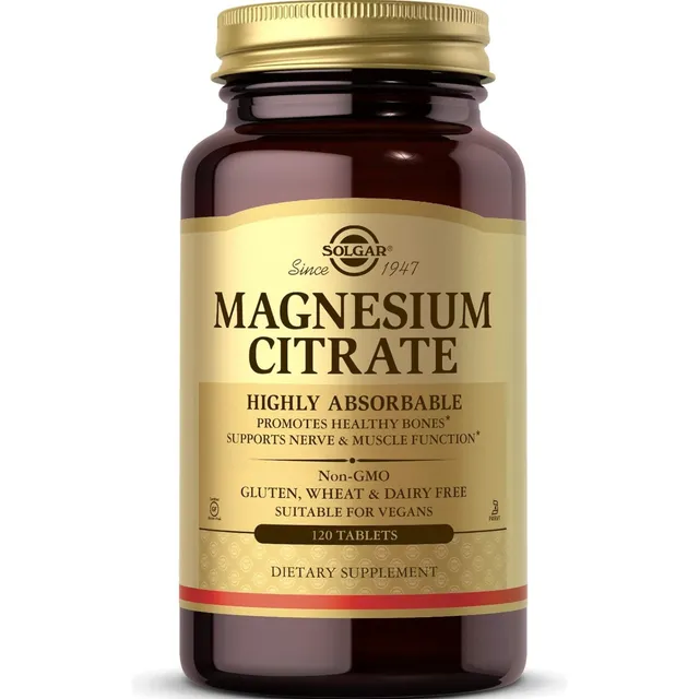 Solgar Magnesium Citrate 400mg - 120 Unidad