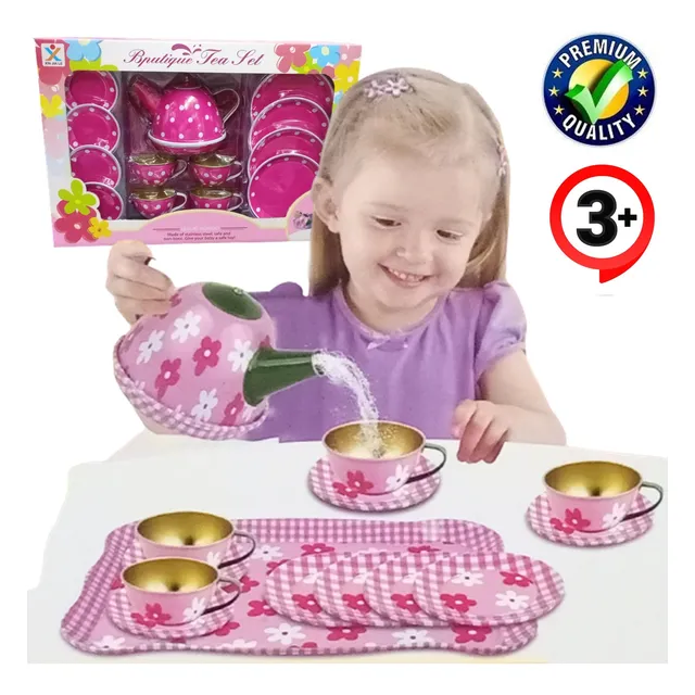 Juguete Set De Cocina Little Chef 14 Piezas Para Niñas 