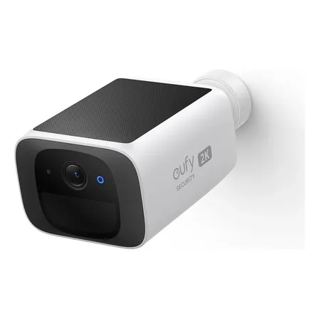 Câmera De Segurança Eufy S220 2k(3mp) Wifi Solar Sem Fio Externa Rastreamento Ia Detecção De Pessoas E Reconhecimento Facial Ip67 Visão Noturna Infravermelho Áudio Bidirecional Sem Taxa Mensal Branco