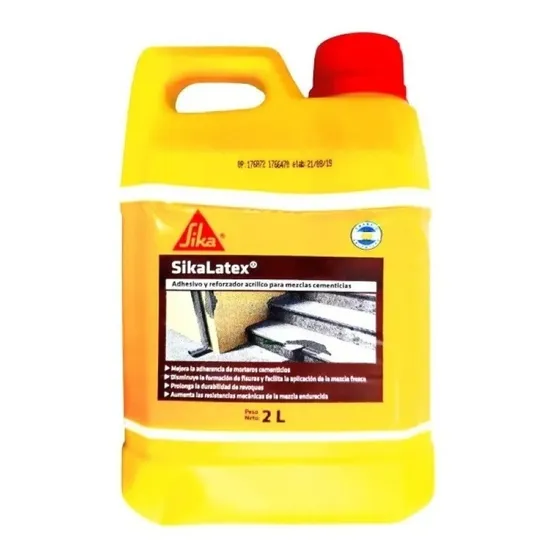 Sika Látex 2 Litros Adhesivo Acrilico Mezcla Cementicia