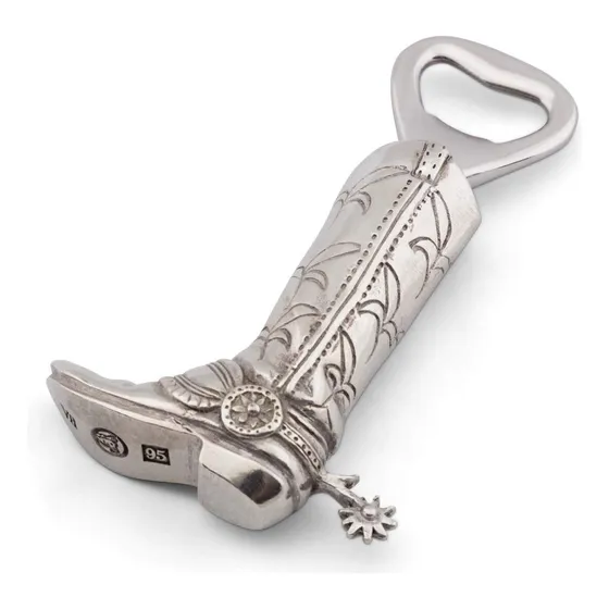 D Casa Botin Cowboy Peltre Abridor Botella 4.5 Inche Largo