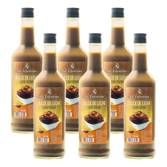 Licor Dulce De Leche 750cc Caja X6u Argentino La Triestina