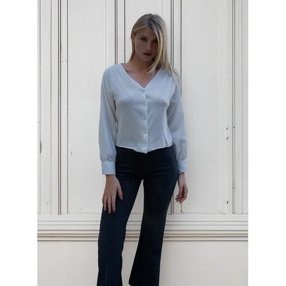 Blusa Nano Con Puntilla Mar #2624