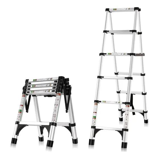 Escalera Telescópica, Escalera Telescópica De Aluminio Resis