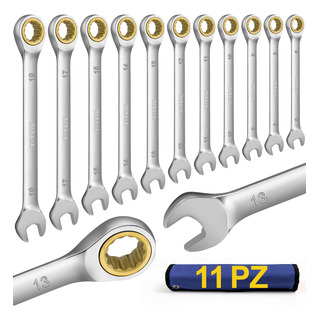 Kit Herramientas Mecanicas Llaves Combinadas De Matraca 11pc Kit Herramientas Mecanicas Llaves Combinadas De Matraca 11pc