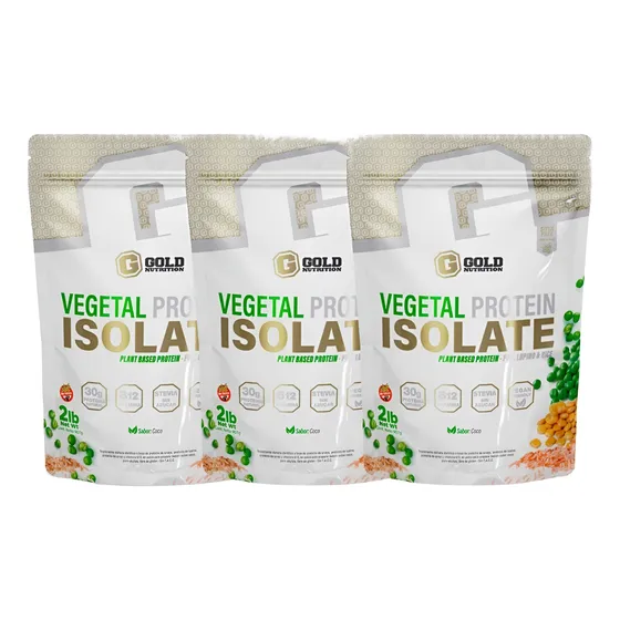 Vegetal Proteina Vegana 100% 2lb Gold Nutrition X3. Outlet