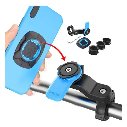 Kit Quad Lock Handlebar Mount Pro Soporte Cel Para Moto | MercadoLivre