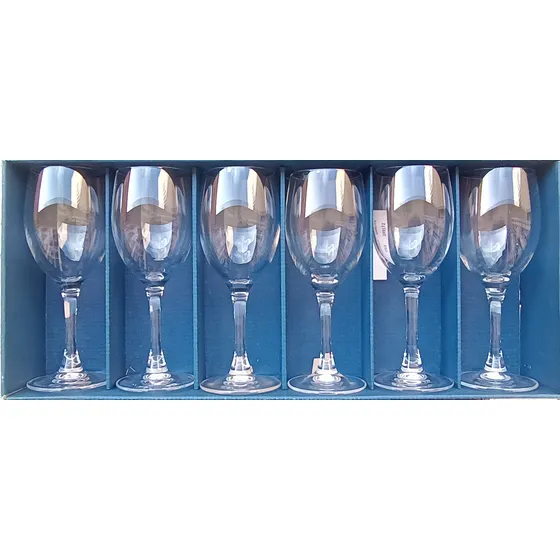 Juego De 6 Copas De Cristal Marca Cristal D'arques Francia