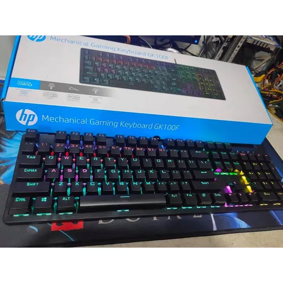 Teclado Mecanico Gaming Gamer Hp Gk100f Retroiluminado Rgb 