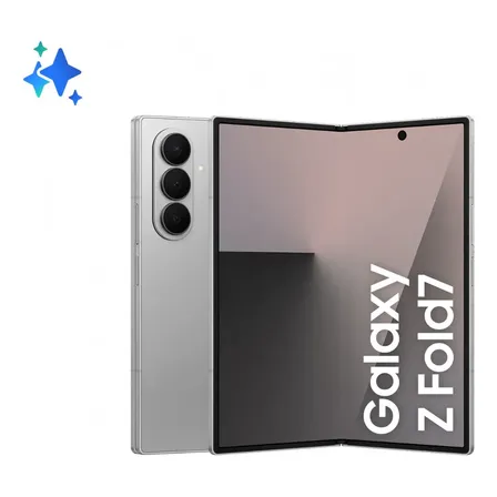 Celular Samsung Galaxy Z Fold7 512gb, 12gb Ram, Tela 8.0 + 6.5 , Câmera Traseira 200+12+10mp, Frontal 10+10mp - Azul Prata